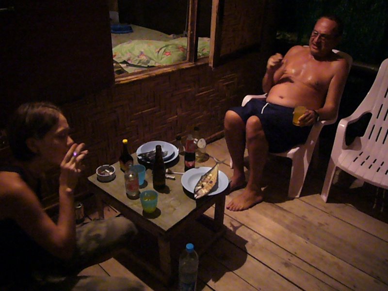 Fish and drinks round at Bernard's